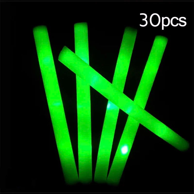Bastones de Espuma LED Multicolor – Luminosa Diversión para Fiestas y Eventos