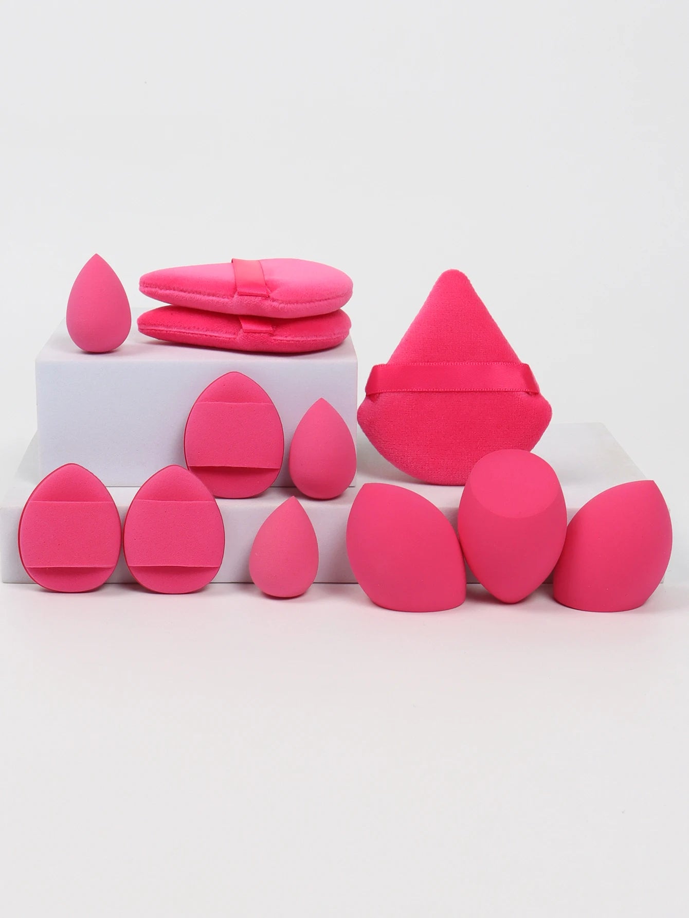 Set de Esponjas de Maquillaje 12 Piezas – Todo en Uno