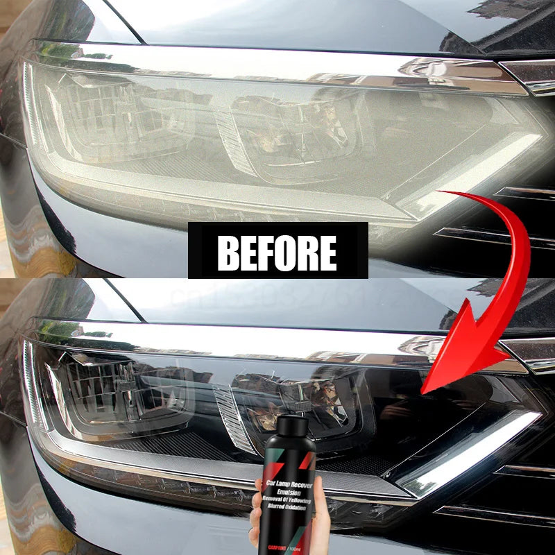 Pulidor Restaurador de Faros de Auto – Elimina Amarillamiento, Opacidad y Rayones Ligeros