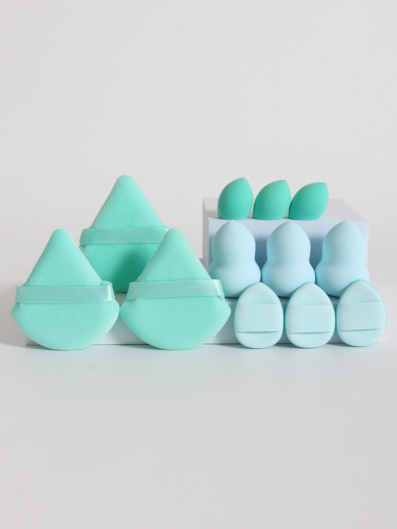 Set de Esponjas de Maquillaje 12 Piezas – Todo en Uno