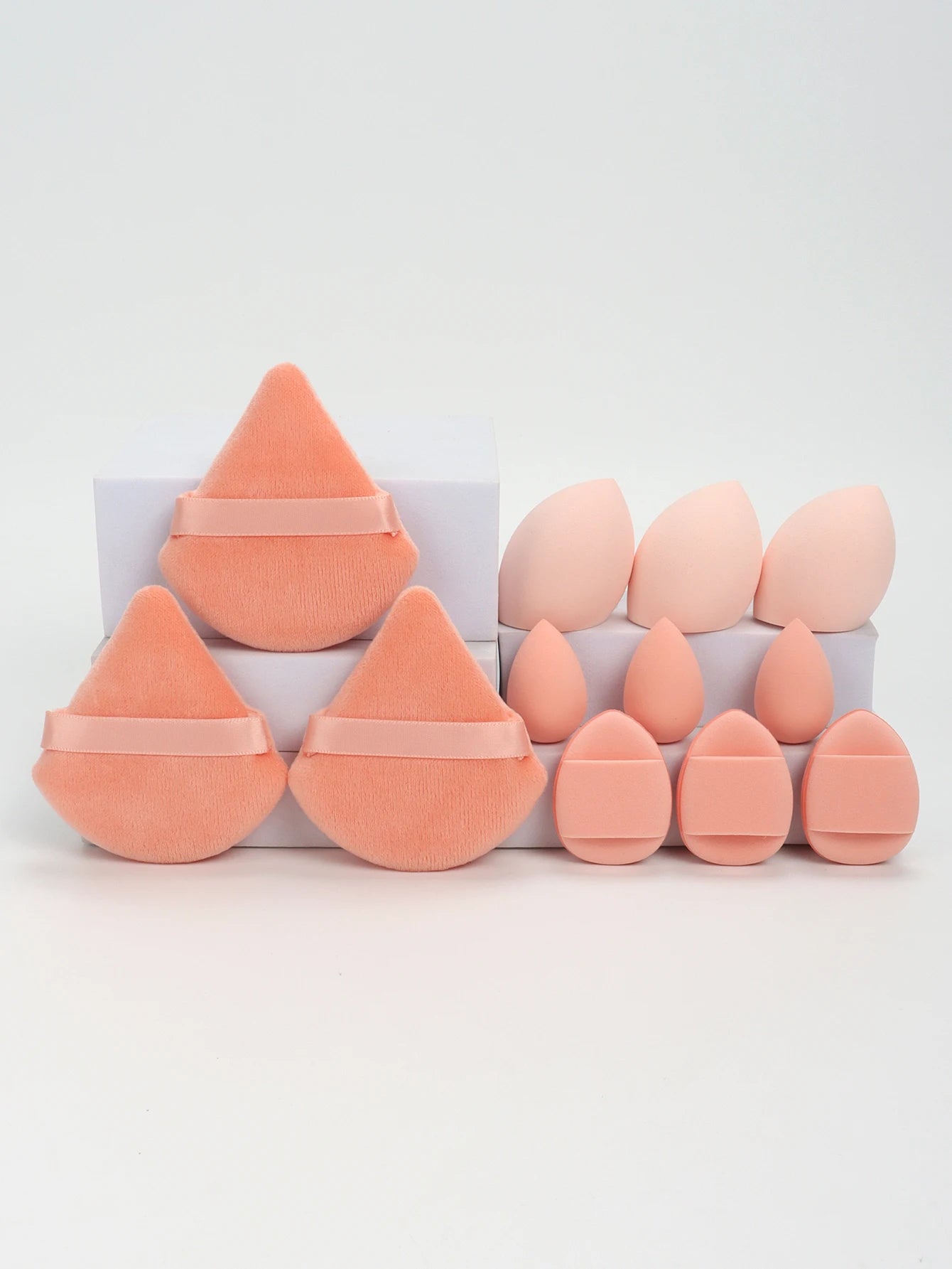 Set de Esponjas de Maquillaje 12 Piezas – Todo en Uno