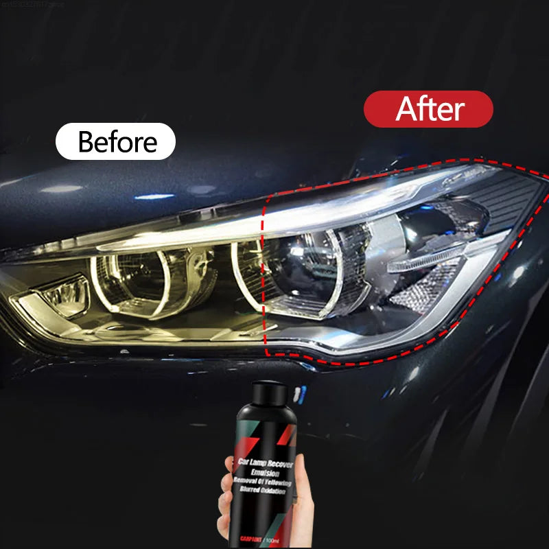 Pulidor Restaurador de Faros de Auto – Elimina Amarillamiento, Opacidad y Rayones Ligeros