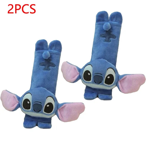 Funda Protectora para Cinturón de Seguridad de Auto – Peluche Stitch Suave y Decorativo