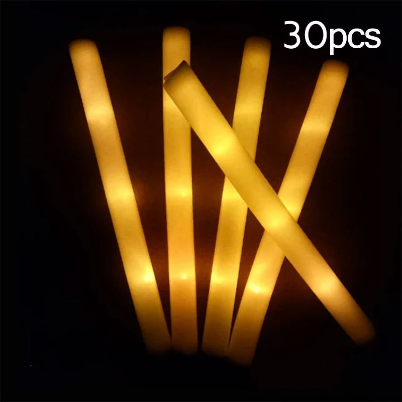 Bastones de Espuma LED Multicolor – Luminosa Diversión para Fiestas y Eventos