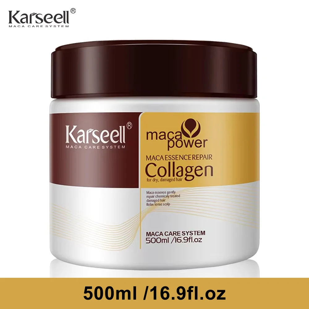 Mascarilla Karseell Colágeno & Argán – Reparación Profunda del Cabello
