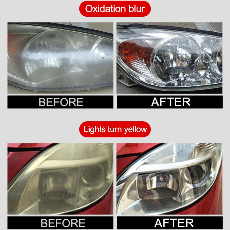 Pulidor Restaurador de Faros de Auto – Elimina Amarillamiento, Opacidad y Rayones Ligeros