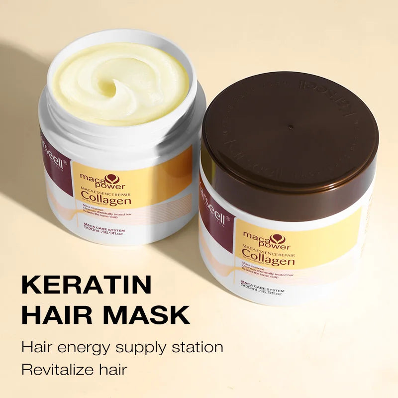 Mascarilla Karseell Colágeno & Argán – Reparación Profunda del Cabello