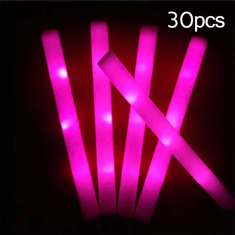 Bastones de Espuma LED Multicolor – Luminosa Diversión para Fiestas y Eventos
