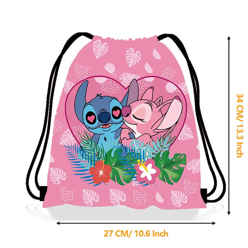 Mochila tipo Saco de Stitch | Bolsa de Regalo para Cumpleaños, Baby Shower y Fiestas Infantiles