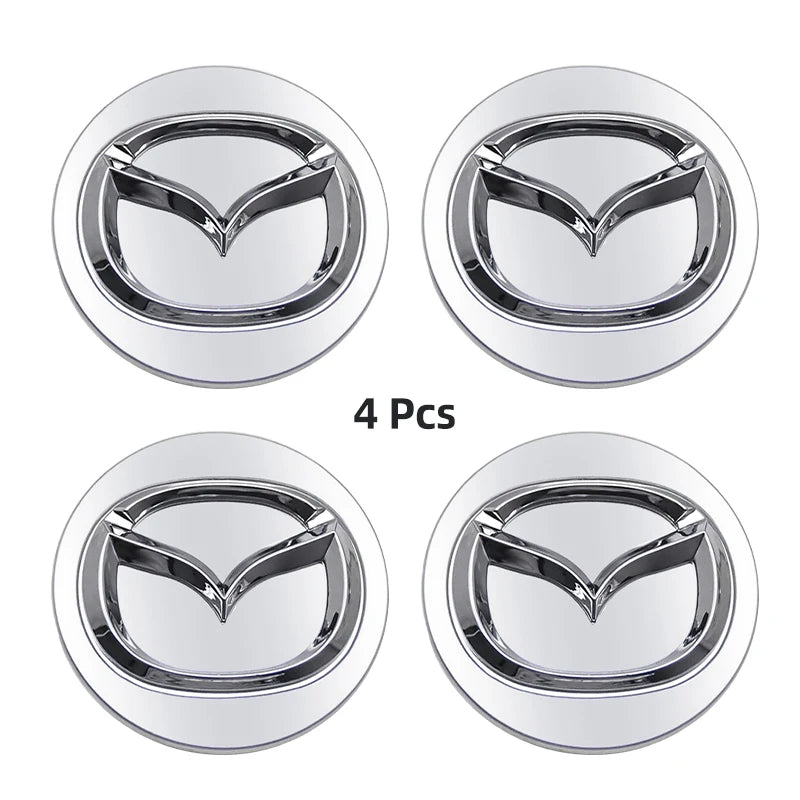 Pack de Emblemas de Rueda - Llantas para Mazda (Aluminio)