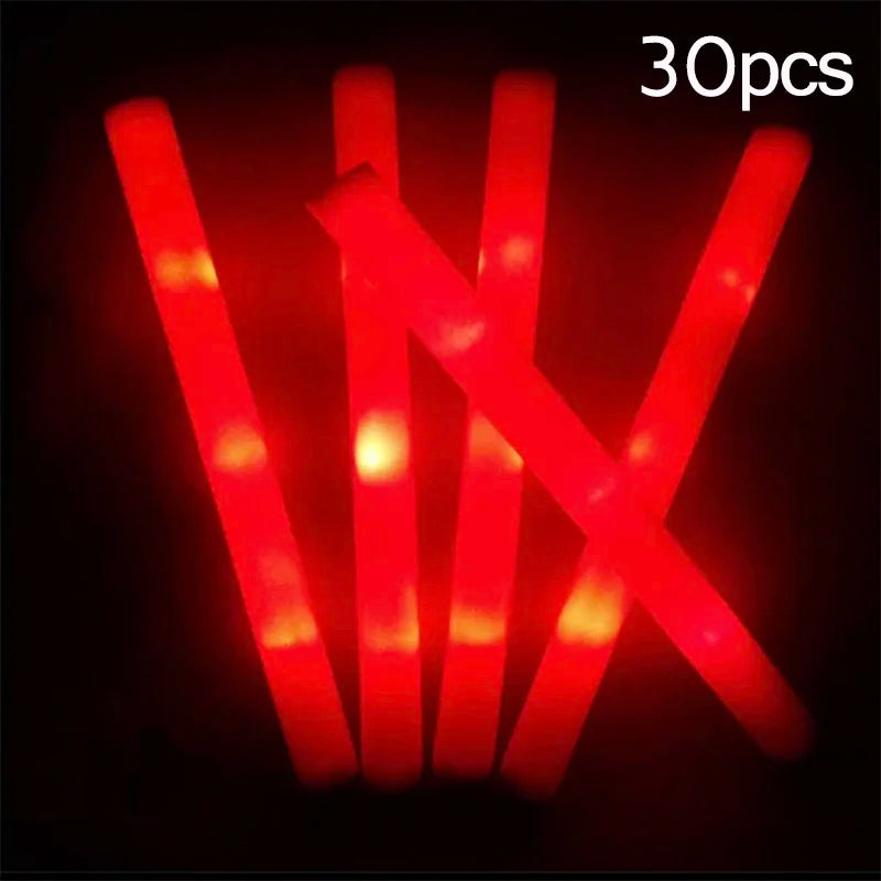 Bastones de Espuma LED Multicolor – Luminosa Diversión para Fiestas y Eventos