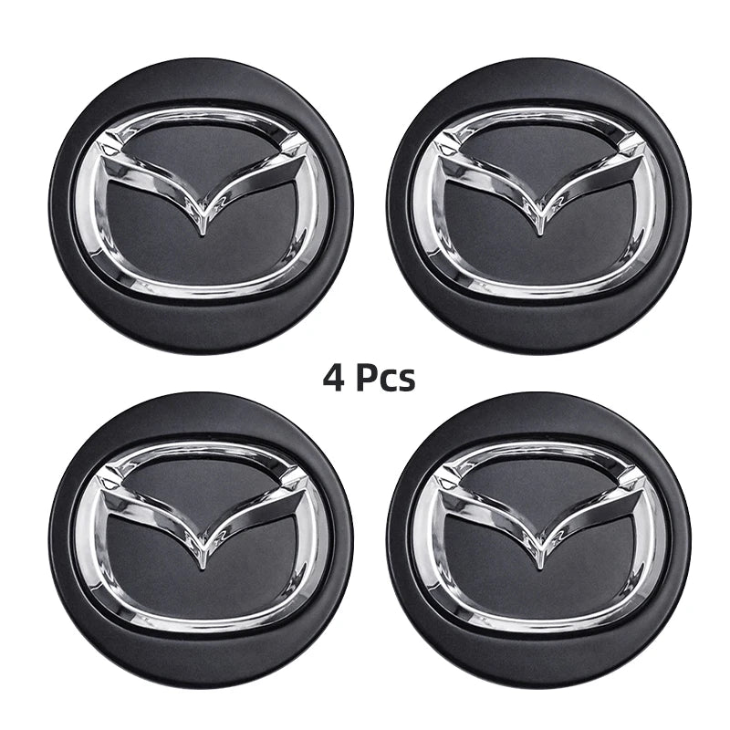 Pack de Emblemas de Rueda - Llantas para Mazda (Aluminio)