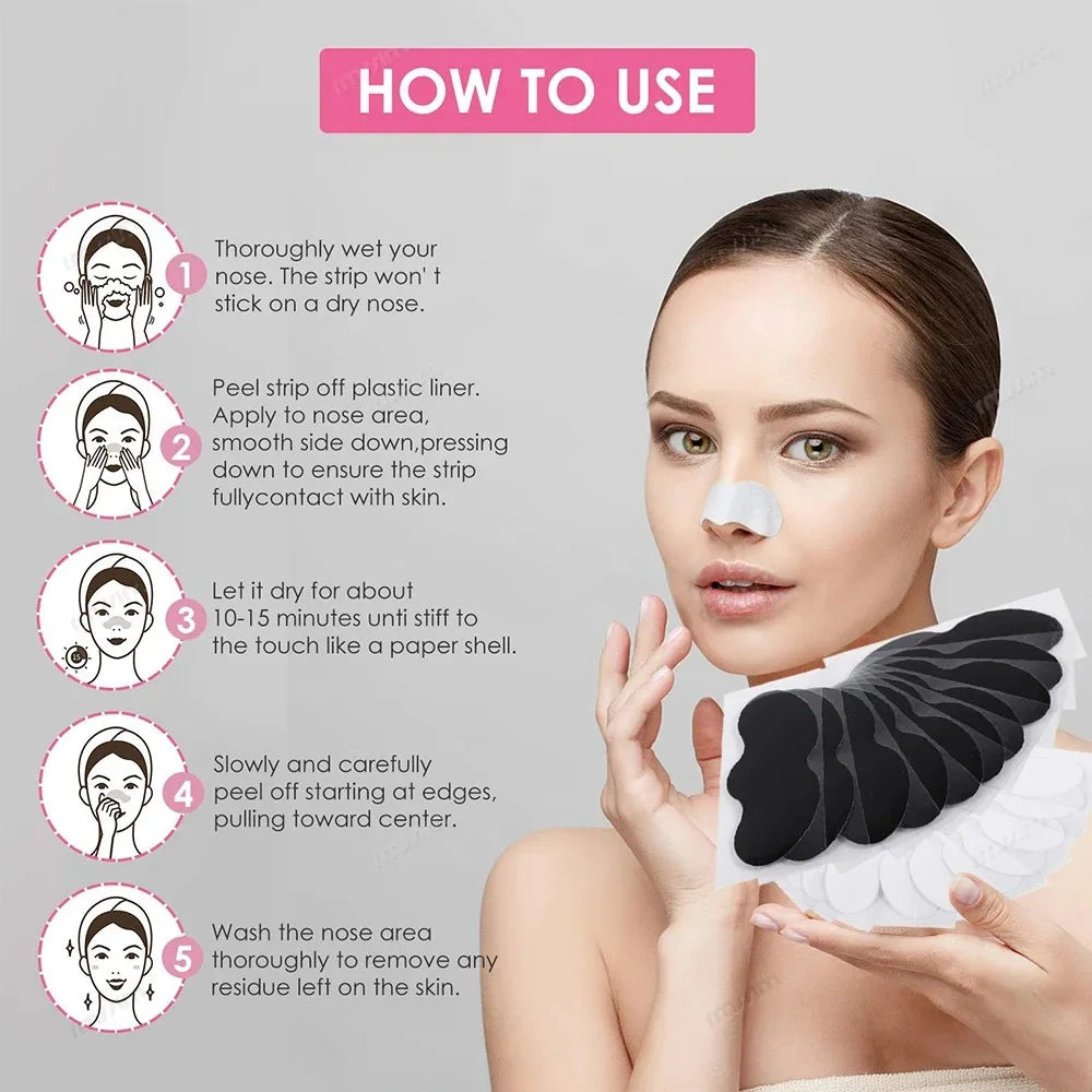 Tiras Nasales para Puntos Negros – Pack 15 | Limpieza Profunda de Poros y Mascarilla Facial Anti Acné