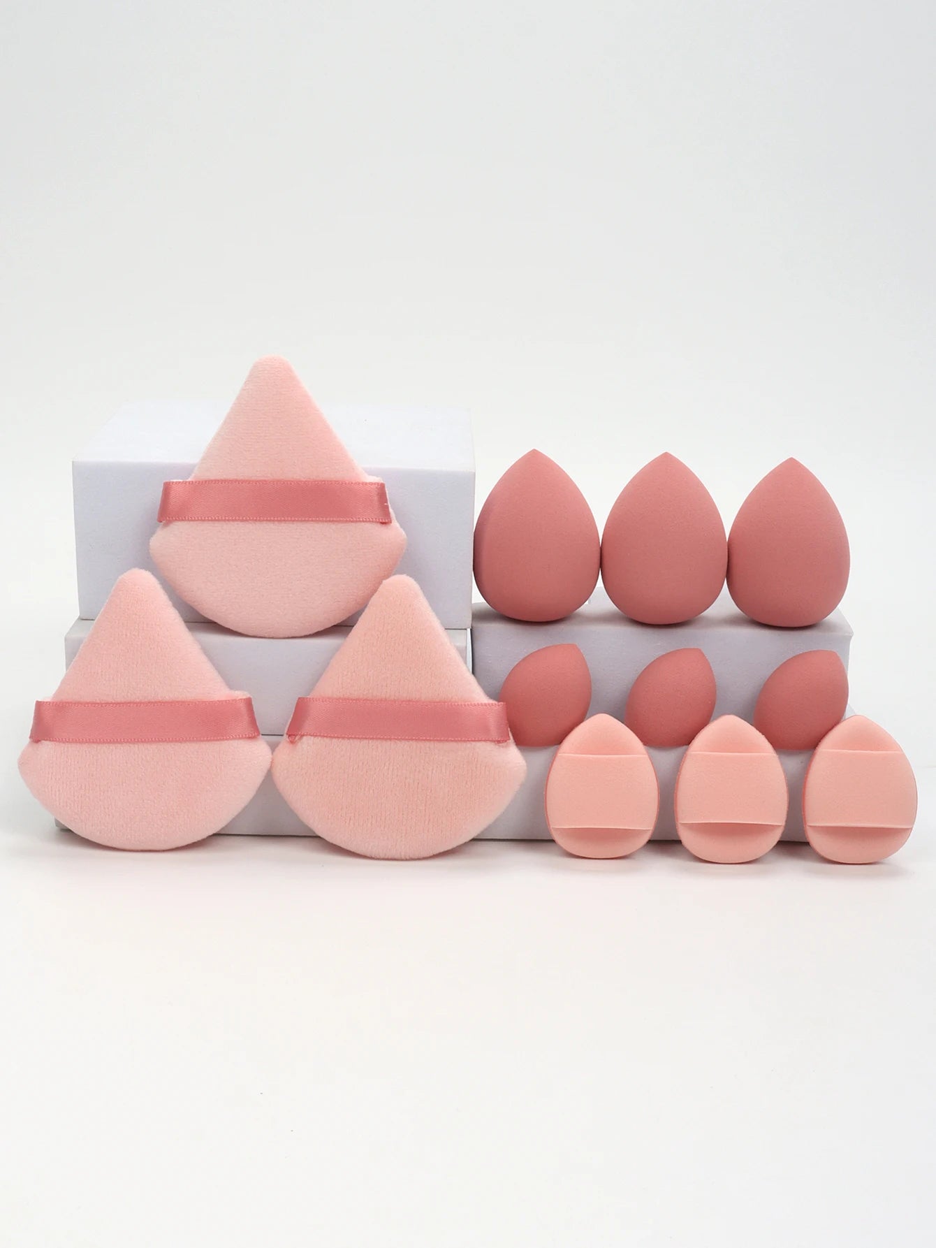 Set de Esponjas de Maquillaje 12 Piezas – Todo en Uno
