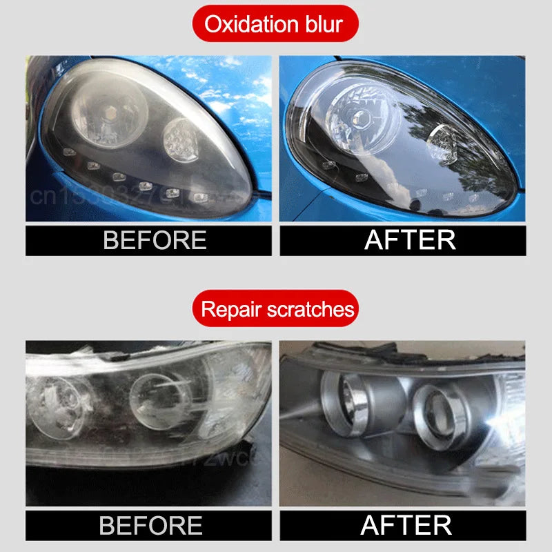 Pulidor Restaurador de Faros de Auto – Elimina Amarillamiento, Opacidad y Rayones Ligeros