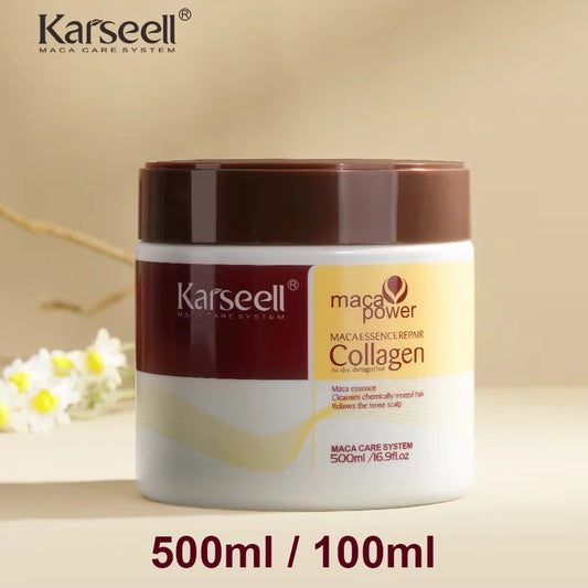Mascarilla Karseell Colágeno & Argán – Reparación Profunda del Cabello