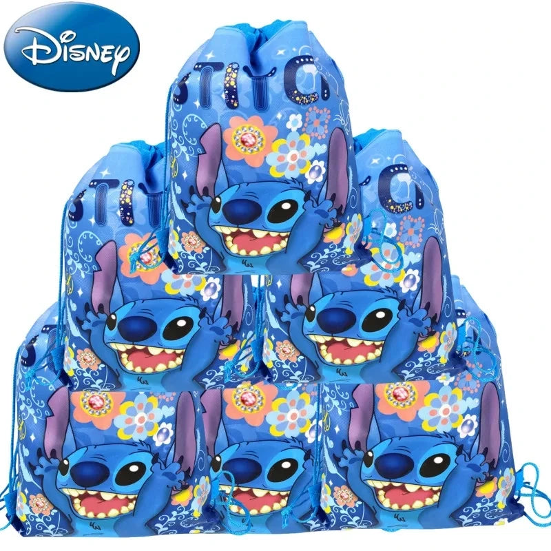 Mochila tipo Saco de Stitch | Bolsa de Regalo para Cumpleaños, Baby Shower y Fiestas Infantiles