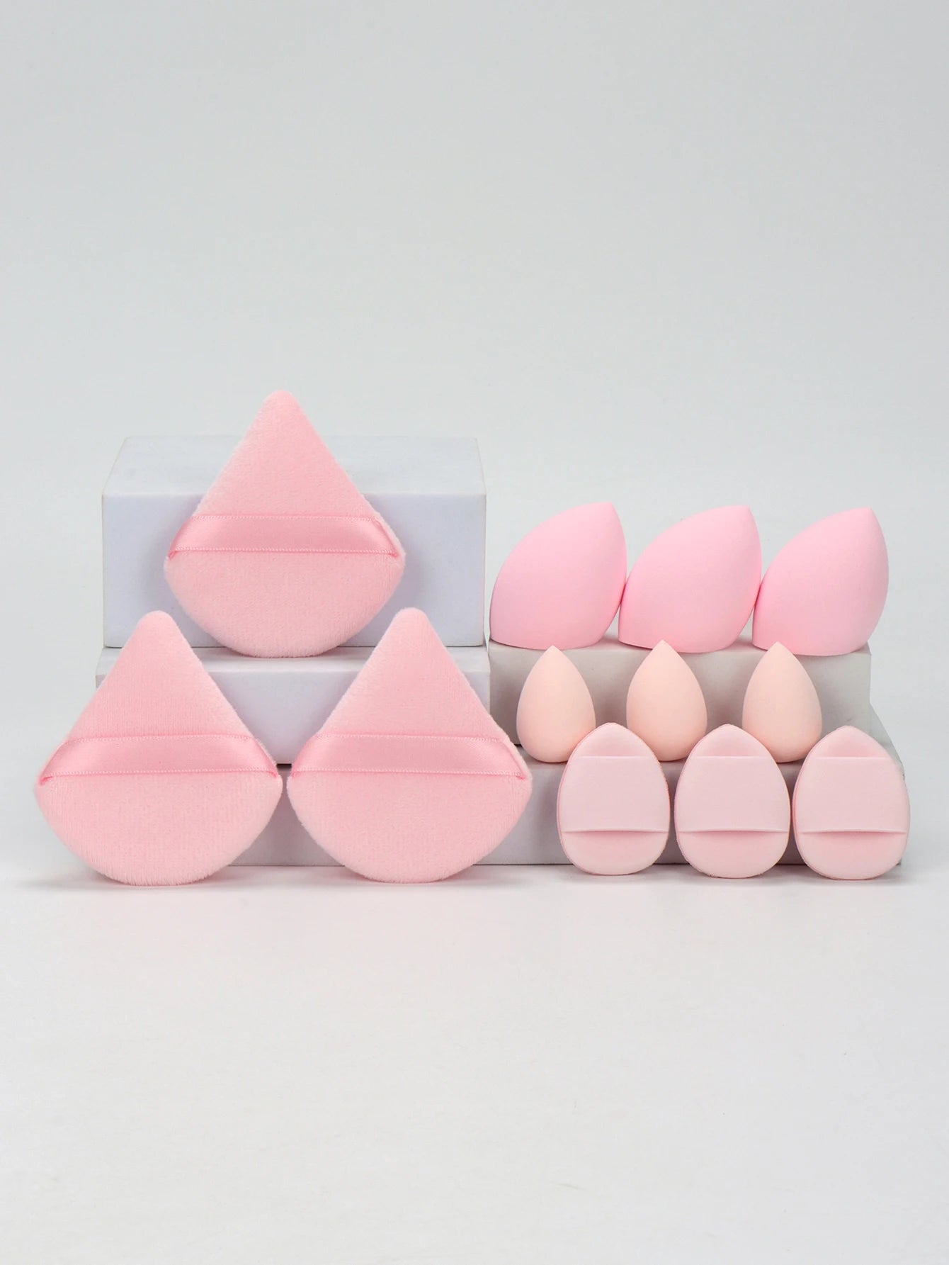 Set de Esponjas de Maquillaje 12 Piezas – Todo en Uno