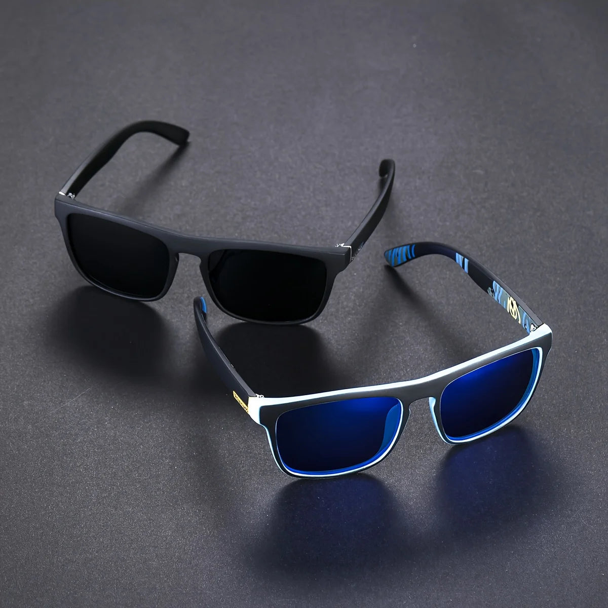 2X Gafas de Sol Cuadradas Polarizadas para Hombre – Estilo Moderno y Deportivo