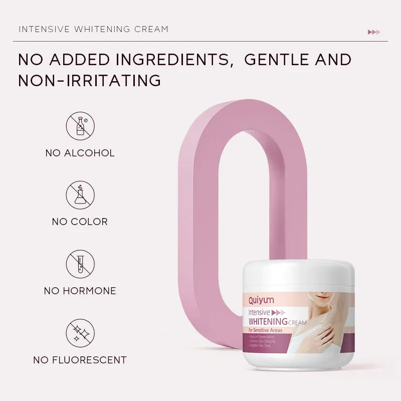 Crema Blanqueadora para Axilas y Zonas Íntimas – Hidratante y Aclaradora