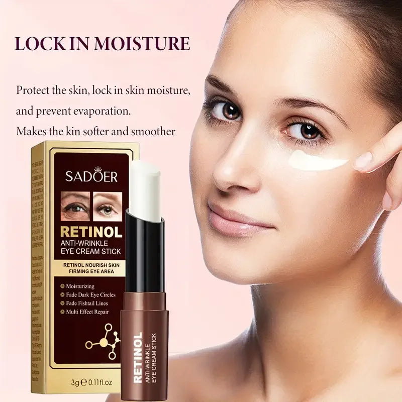Stick de Contorno de Ojos con Retinol – Antiarrugas, Antiojeras y Reafirmante