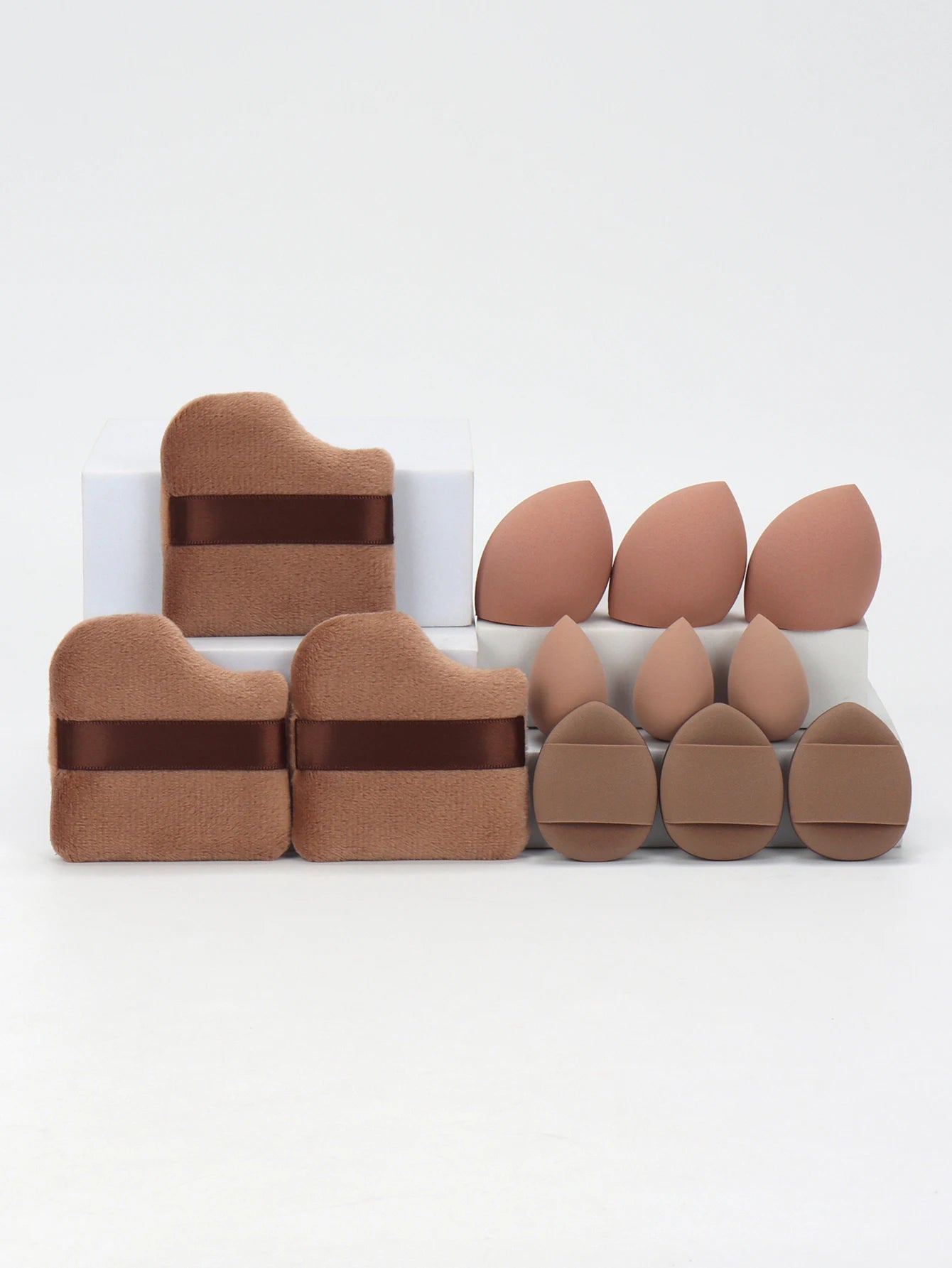 Set de Esponjas de Maquillaje 12 Piezas – Todo en Uno