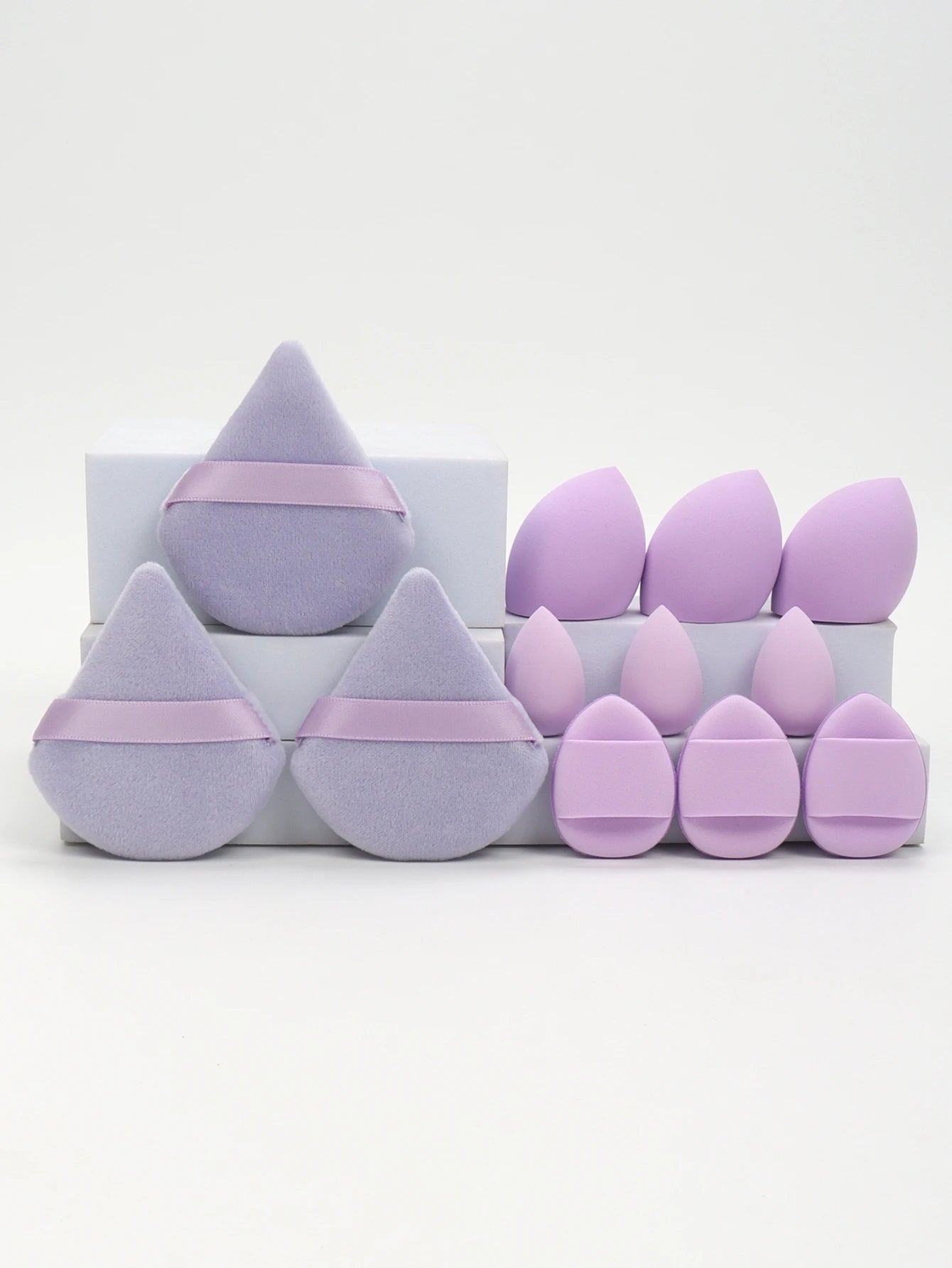 Set de Esponjas de Maquillaje 12 Piezas – Todo en Uno