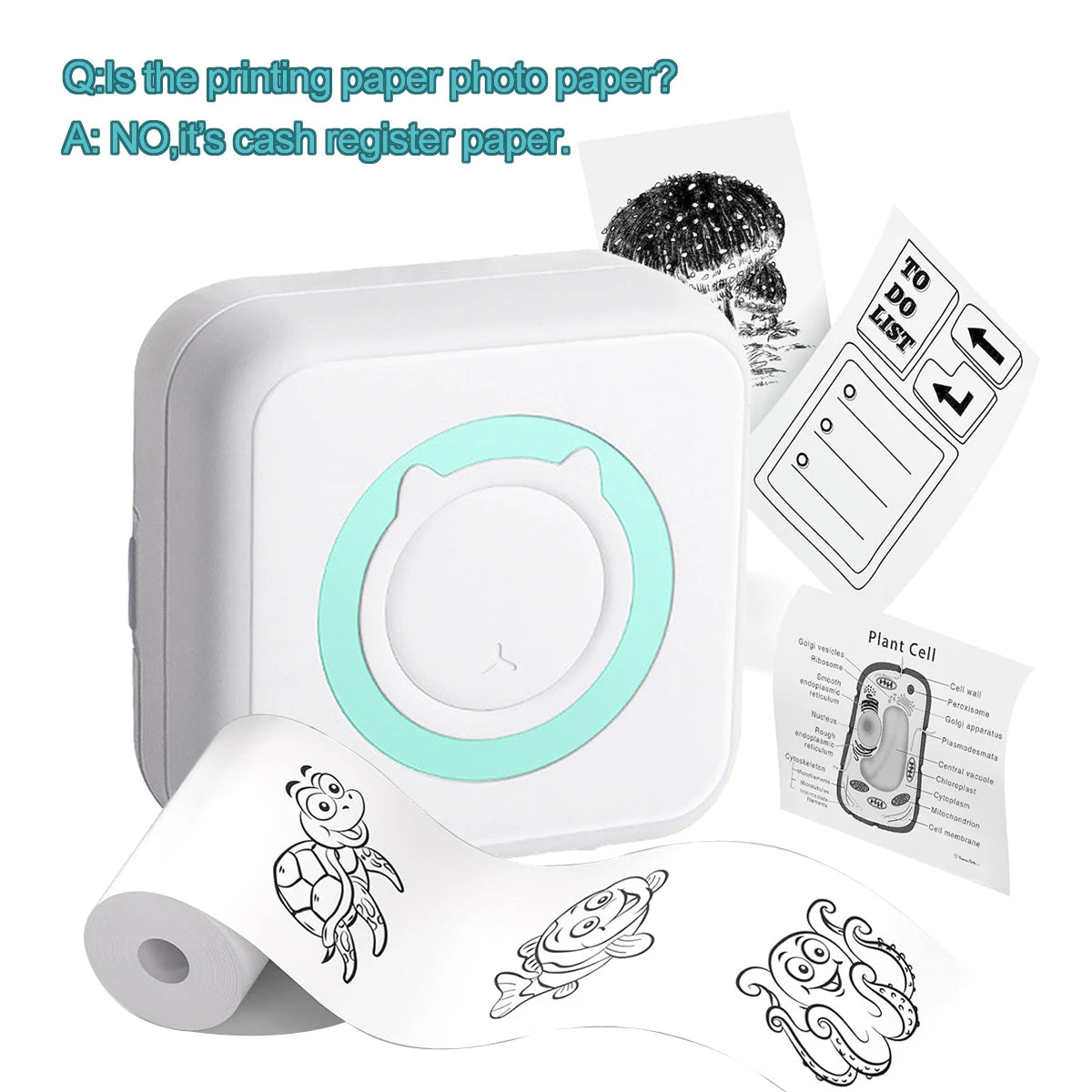 Mini Impresora Térmica Portátil USB + Bluetooth – 57mm | gotoogo