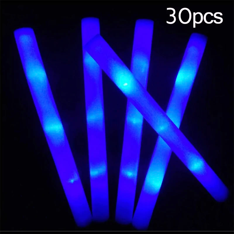 Bastones de Espuma LED Multicolor – Luminosa Diversión para Fiestas y Eventos